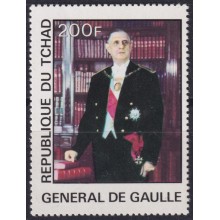 F-EX58680 CHAD TCHAD MNH 1977 FAMOUS PEOPLES CHARLES DE GAULLE FRANCE.