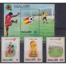 F-EX64278 MALAWI MNH 1982 WORLD CHAMPIONSHIP SOCCER FOOTBALL SET.