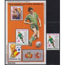 F-EX64255 BOLIVIA MNH 1982 WORLD CHAMPIONSHIP SOCCER FOOTBALL.