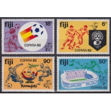 F-EX64267 FIJI MNH 1982 WORLD CHAMPIONSHIP SOCCER FOOTBALL.