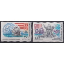 F-EX64445 ANDORRA MNH 1992 DISCOVERY OF AMERICA SANTA MARIA COLUMBUS COLON.