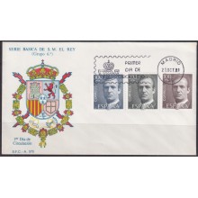F-EX64400 SPAIN ESPAÑA 1981 FDC 100-500 ptas KING JOAN CARLOS I.