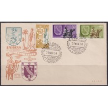 F-EX64402 SPAIN SAHARA 1956 FDC STAMPS DAY CAMEL CAMELLO.