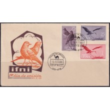 F-EX64418 SPAIN IFNI MOROCCO 1960 FDC STAMPS DAY FAUNA BIRD AVES PAJAROS.