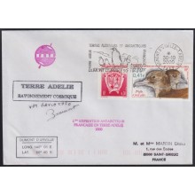 F-EX64612 TAAF FRANCE POLAR ANTARCTIC 2000 DUMONT D´URVILLE STATION 50 EXPEDITION ADELAIDE LAND.