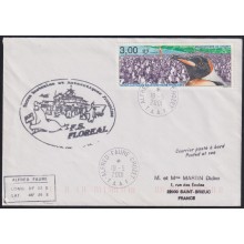 F-EX64621 TAAF FRANCE POLAR ANTARCTIC 2001 ALFRED FAURE STATION CANCEL FS FLOREAL.