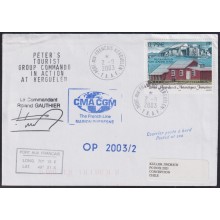 F-EX63693 TAAF FRANCE POLAR ANTARCTIC 2003 PORT AUX FRANC PAQUEBOT STATION EXPEDITION.