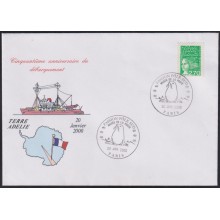 F-EX64604 FRANCE 2000 SPECIAL CANCEL 50 ANNIV POLAR LANDING PHOCA.