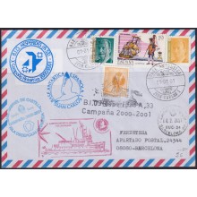F-EX63667 SPAIN POLAR ANTARCTIC 2001 JUAN CARLOS I STATION HESPERIDAS SHIP.