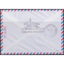 F-EX63667 SPAIN POLAR ANTARCTIC 2001 JUAN CARLOS I STATION HESPERIDAS SHIP.