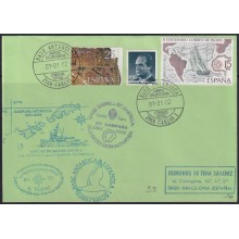 F-EX63670 SPAIN POLAR ANTARCTIC 2002 JUAN CARLOS I STATION PAQUEBOT SHIP HESPERIDES.