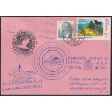 F-EX63687 SPAIN POLAR ANTARCTIC 2002 JUAN CARLOS I STATION SHIP HESPERIDES.