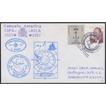 F-EX64432 SPAIN POLAR ANTARCTIC 2002 GABRIEL DE CASTILLA STATION PAQUEBOT SHIP HESPERIDES.