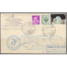 F-EX63679 SPAIN POLAR ANTARCTIC 2002 JUAN CARLOS I STATION PAQUEBOT SHIP HESPERIDES.