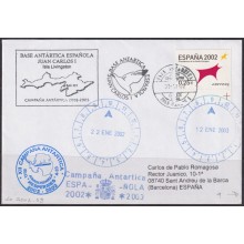 F-EX63678 SPAIN POLAR ANTARCTIC 2002 JUAN CARLOS I STATION SHIP HESPERIDES.