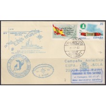 F-EX63676 SPAIN POLAR ANTARCTIC 2002 JUAN CARLOS I STATION PAQUEBOT SHIP HESPERIDES.