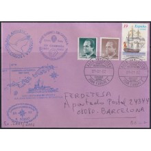 F-EX63672 SPAIN POLAR ANTARCTIC 2002 GABRIEL DE CASTILLA STATION PAQUEBOT SHIP HESPERIDES.