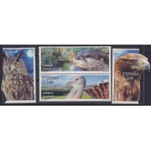 F-EX63654 ESPAÑA SPAIN 2014 MNH ENDANGERED FAUNA BIRD PIGEON OWL EAGLE.