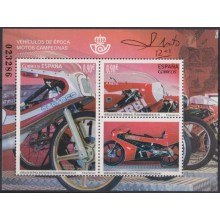 F-EX64391 ESPAÑA SPAIN MNH 2015 RACE MOTO OLD CHAMPIONS MOTORCYCLE BULTACO GAREL