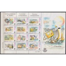 F-EX65015 SPAIN MNH 1999 SCHOOLL MAIL FESANPE SPECIAL SHEET.