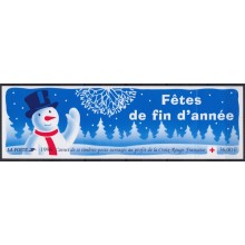 F-EX64353 FRANCE MNH 1996 RED CROSS CARNET BOOKLED NOT FOLDED SNOW.