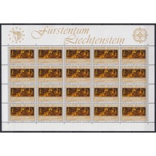 F-EX62245 LIECHTENSTEIN MNH 1985 EUROPA CEPT MUSIC COMPLETE SHEET.