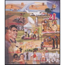 F-EX62242 UNITED NATIONS MNH 2000 2 SHEET.