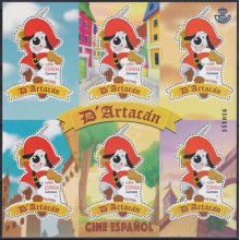 F-EX62285 SPAIN ESPAÑA MNH 2019 SPANIH CINEMA MOVIE CARTOON D´ARTACAN SPECIAL CUT.
