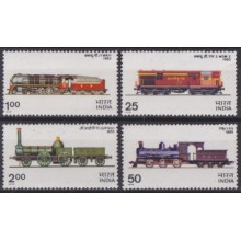 F-EX63371 INDIA MNH 1976 RAILWAYS TRAIN LOCOMOTIVE RAILROAD FERROCARRIL.