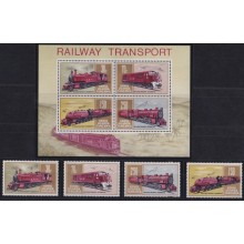 F-EX63549 KENYA UGANDA TANGANIKA MNH 1971 RAILWAYS TRAIN LOCOMOTIVE RAILROAD FERROCARRIL.