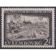 F-EX63545 LUXEMBURG MNH 1956 ELECTRIC RAILWAYS TRAIN LOCOMOTIVE RAILROAD FERROCARRIL.