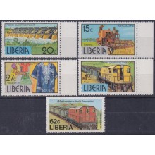 F-EX63404 LIBERIA MNH 1980 TOURISM HYDROELECTRIC RAILROAD IRON MINERALS.