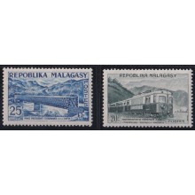 F-EX63551 MADAGASCAR MNH 1962 BRIDGE RAILWAYS TRAIN LOCOMOTIVE RAILROAD FERROCARRIL.