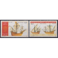 F-EX64471 DJIBOUTI MNH 1986 DISCOVERY AMERICA COLON COLUMBUS SHIP BARCOS.