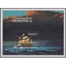 F-EX64481 DOMINICA MNH 1984 DISCOVERY COLUMBUS SHIP SANTA MARIA BARCO.