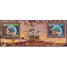 F-EX64644 MAURITANIA MNH 1986 GOLDEN DISCOVERY COLUMBUS COLON SHIP ONLY 10.000.