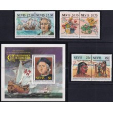 F-EX64645 NEVIS MNH 1986 DISCOVERY BARCOS SHIP BARCOS COLON COLUMBUS INDIAN.