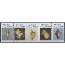 F-EX64505 MARSHALL IS MNH 1985 SEA MARINE WILDLIFE REEF CORAL SHELL.