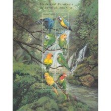 F-EX65033 GUYANA MNH 1999 BIRD PARAKEETS OF CENTRAL AMERICA AVES PARROT OISEAUX.
