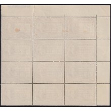 F-EX65029 RWANDA URUNDI BELGIUM MH-MNH 1956 6,50fr JUBILEE OF MOZART SHEET.