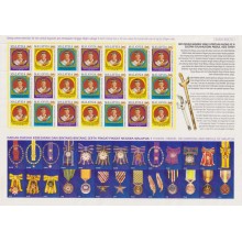 F-EX65040 MALAYSIA MNH 1999 INSTALLATION OF HEAD OF STATE MEDAL SPECIAL SHEET.