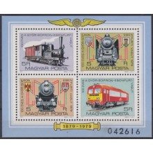 F-EX64495 HUNGARY MNH 1979 RAILROAD TRAIN RAILWAYS LOCOMOTIVE FERROCARRIL.