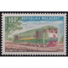 F-EX63961 MADAGASCAR MNH 1972 RAILROAD TRAIN RAILWAYS LOCOMOTIVE FERROCARRIL.