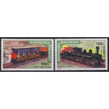 F-EX63409 MADAGASCAR MNH 1973 RAILROAD TRAIN RAILWAYS LOCOMOTIVE FERROCARRIL.