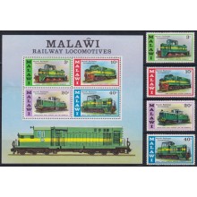 F-EX62869 MALAWI MNH 1976 RAILROAD TRAIN RAILWAYS LOCOMOTIVE FERROCARRIL