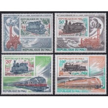 F-EX63431 MALI MNH 1980 RAILROAD TRAIN RAILWAYS LOCOMOTIVE FERROCARRIL.