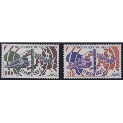 F-EX63962 MALI MNH 1974 EUROPE AFRIQUE AIRMAIL AVION RAILROAD TRAIN RAILWAYS LOCOMOTIVE FERROCARRIL
