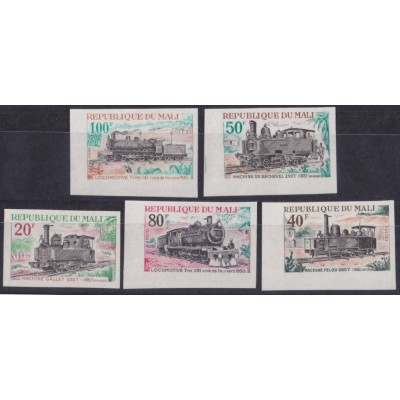 F-EX63967 MALI MNH 1972 IMPERF RAILROAD TRAIN RAILWAYS LOCOMOTIVE FERROCARRIL