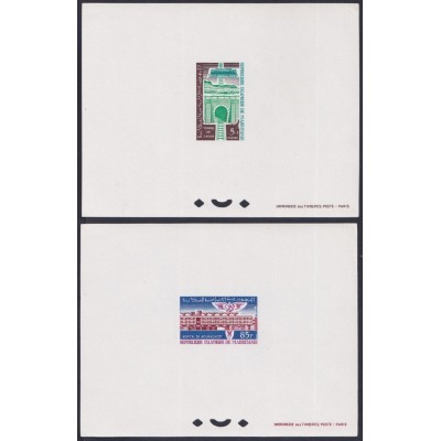 F-EX62894 MAURITANIA MNH 1965 DELUXE PROOF DEVELOPMENT TUNNEL RAILROAD TRAIN RAILWAYS LOCOMOTIVE FERROCARRIL
