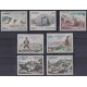 F-EX63424 MONACO MNH 1956 POSTAGE DUE SHIP RAILROAD GLOBE AIRPLANE SPACE ROCKET